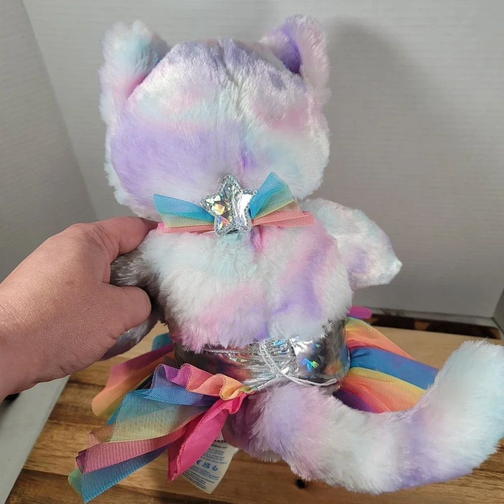 BAB Build A Bear  Rainbow Kitty 16